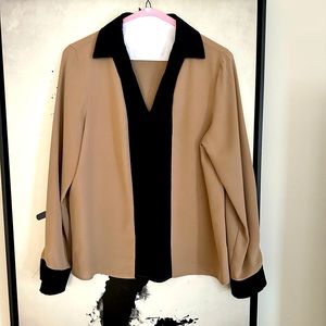 Shein large beige black